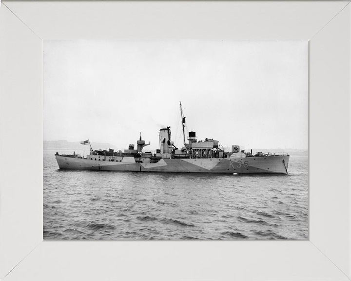 HMS Clematis K36 Royal Navy Flower class corvette Photo Print or Framed Print - Hampshire Prints