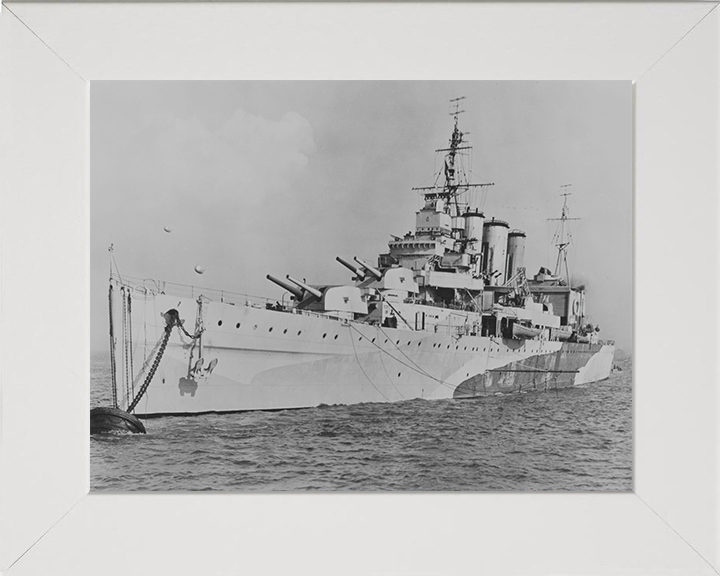 HMS Cumberland (57) Royal Navy County class heavy cruiser Photo Print or Framed Print - Hampshire Prints