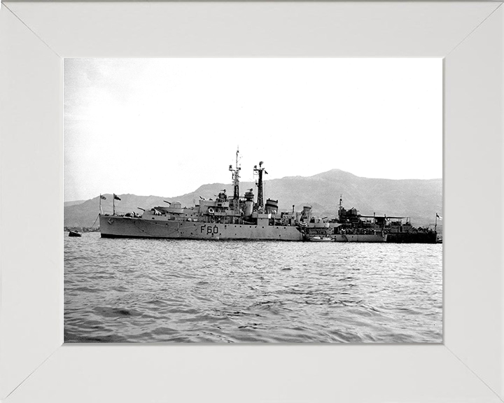 HMS Alacrity U60 Royal Navy Black Swan Class sloop Photo Print or Framed Print - Hampshire Prints