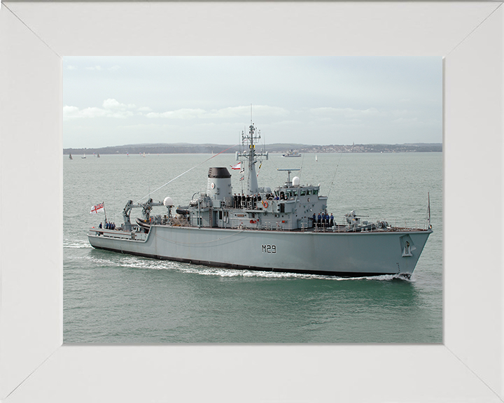 HMS Brecon M29 Royal Navy Hunt class mine countermeasures vessel Photo Print or Framed Print - Hampshire Prints