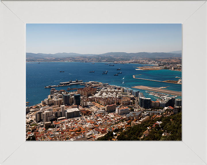 HM Naval Base Gibraltar Dockyard Aerial Photo Print or Framed Photo Print - Hampshire Prints