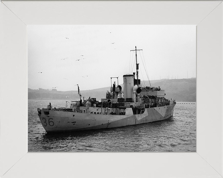 HMS Clematis K36 Royal Navy Flower class corvette Photo Print or Framed Print - Hampshire Prints