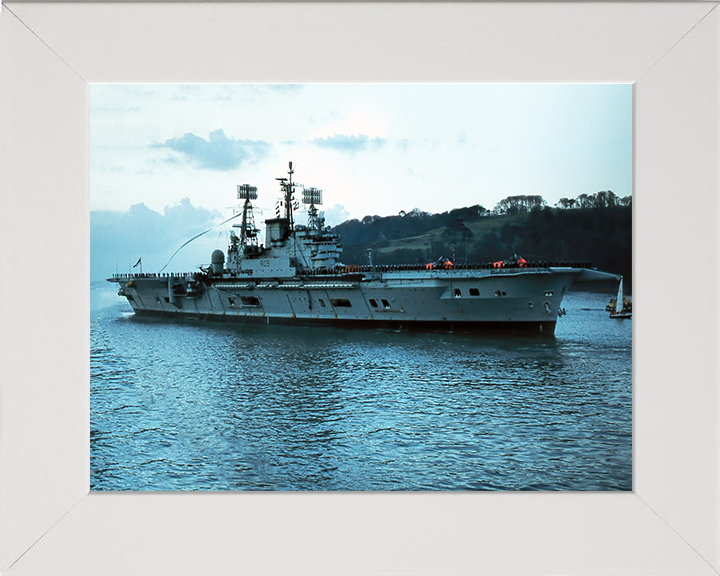 HMS Ark Royal R09 Royal Navy Audacious class aircraft carrier Photo Print or Framed Print - Hampshire Prints