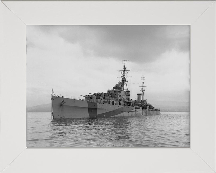 HMS Bellona 63 Royal Navy Dido class light cruiser Photo Print or Framed Photo Print - Hampshire Prints