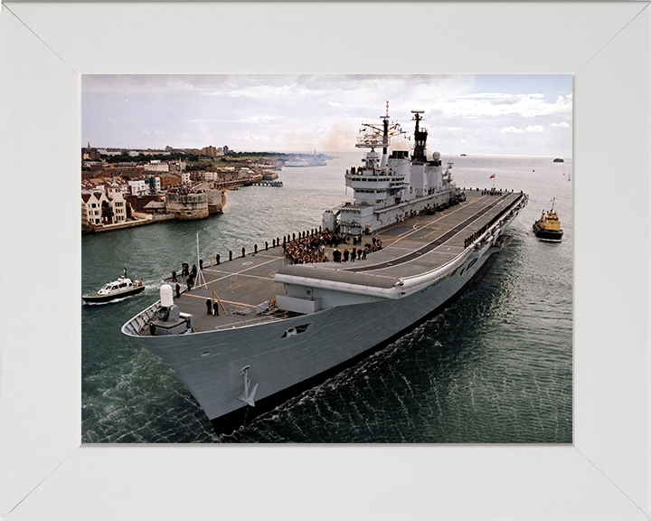 HMS Ark Royal R07 Royal Navy Invincible class aircraft carrier Photo Print or Framed Print - Hampshire Prints