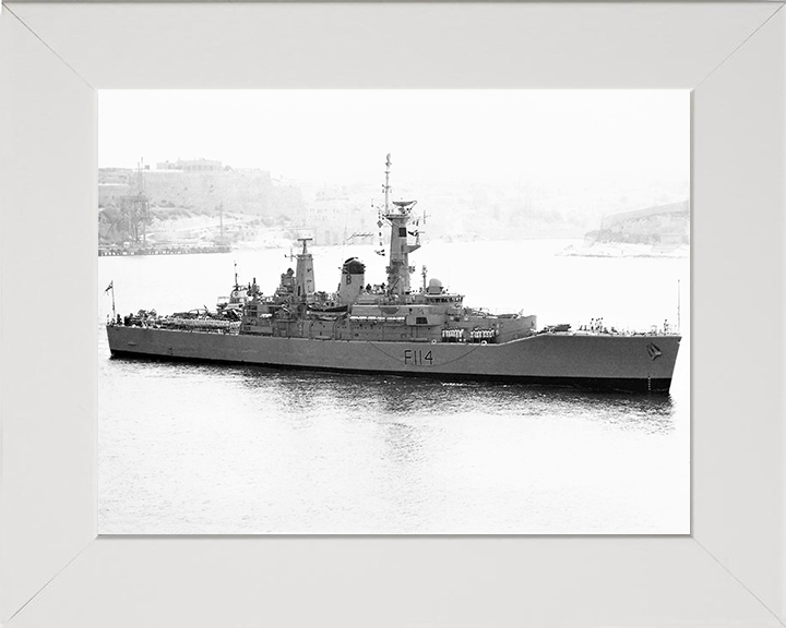 HMS Ajax F114 Royal Navy Leander Class Frigate Photo Print or Framed Print - Hampshire Prints