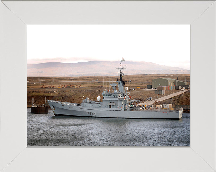 HMS Dumbarton Castle P265 Royal Navy Castle class patrol vessel Photo Print or Framed Print - Hampshire Prints