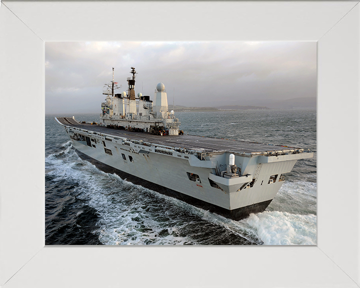 HMS Ark Royal R07 Royal Navy Invincible class aircraft carrier Photo Print or Framed Print - Hampshire Prints