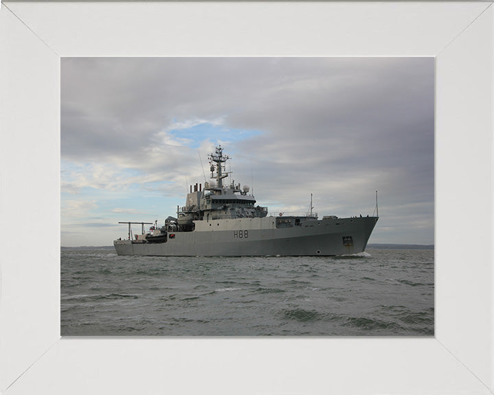 HMS Enterprise H88 Royal Navy hydrographic survey vessel Photo Print or Framed Print - Hampshire Prints