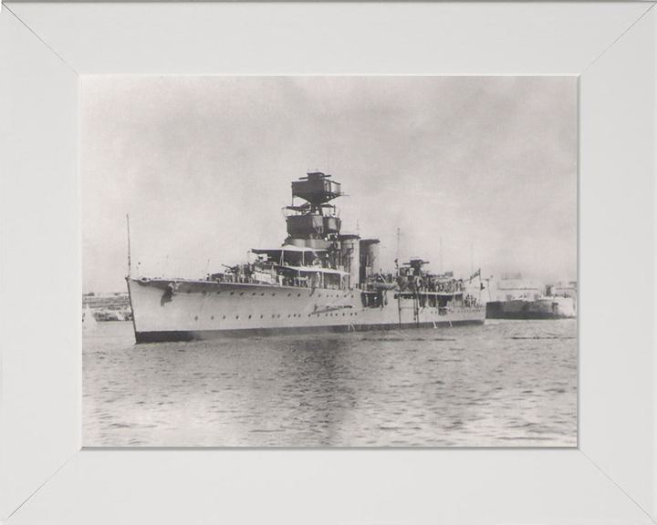 HMS Curlew D42 Royal Navy C class light cruiser Photo Print or Framed Photo Print - Hampshire Prints