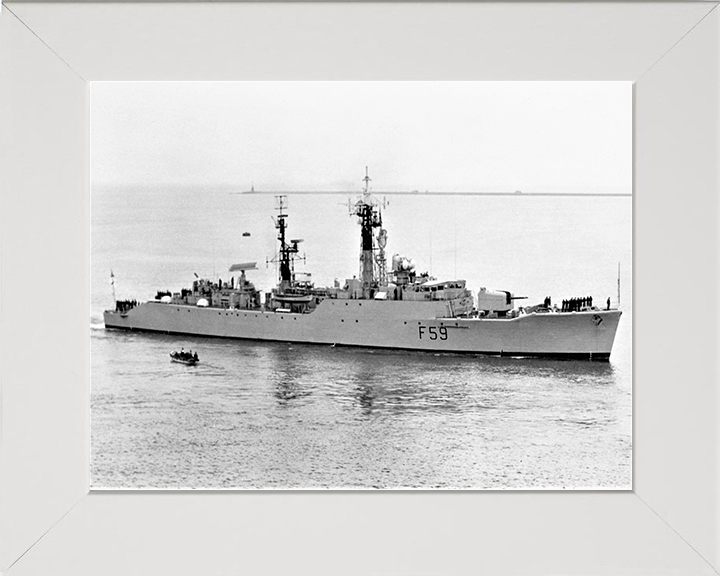 HMS Chichester F59 Royal Navy Salisbury class Frigate Photo Print or Framed Print - Hampshire Prints