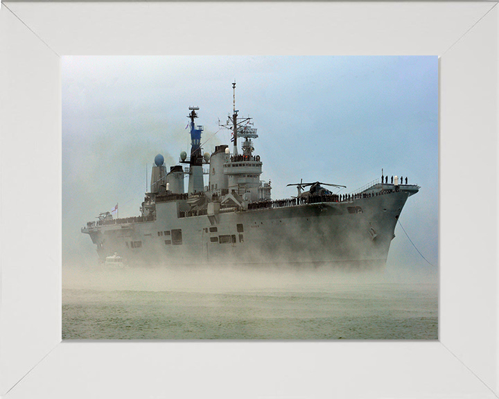 HMS Ark Royal R07 Royal Navy Invincible class aircraft carrier Photo Print or Framed Print - Hampshire Prints