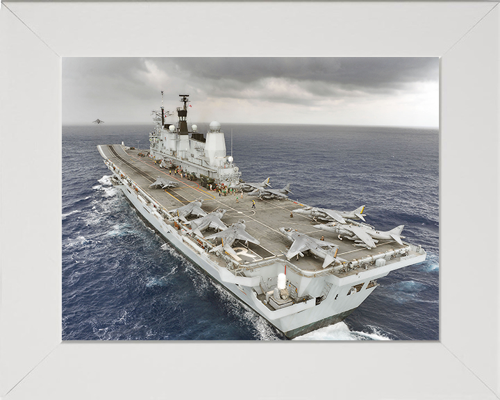 HMS Ark Royal R07 Royal Navy Invincible class aircraft carrier Photo Print or Framed Print - Hampshire Prints