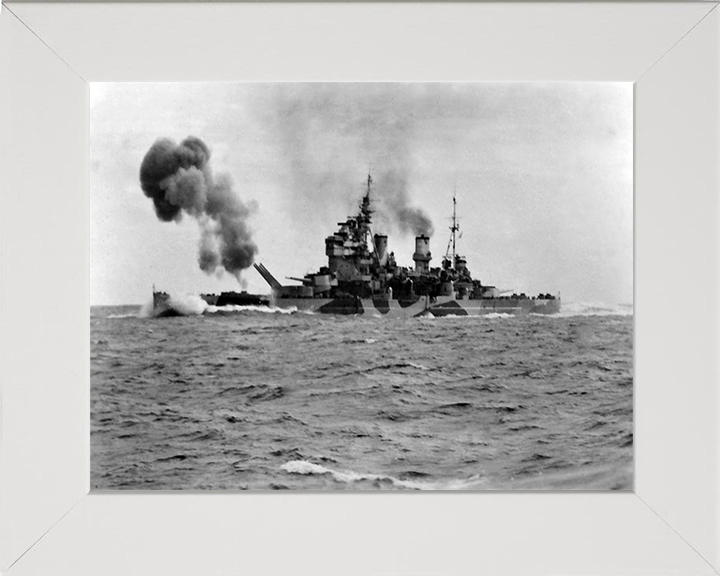 HMS Anson 79 Royal Navy King George V class battleship Photo Print or Framed Print - Hampshire Prints