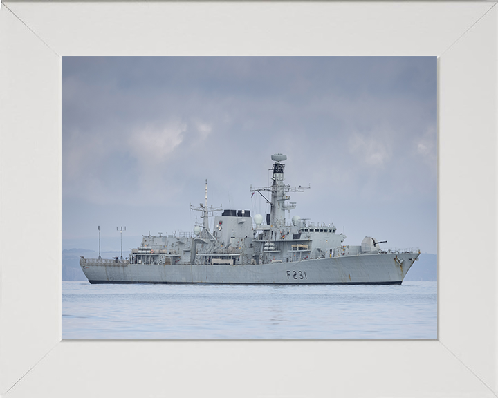 HMS Argyll F231 Royal Navy type 23 Frigate Photo Print or Framed Print - Hampshire Prints