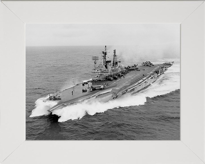 HMS Ark Royal R09 Royal Navy Audacious class aircraft carrier Photo Print or Framed Print - Hampshire Prints