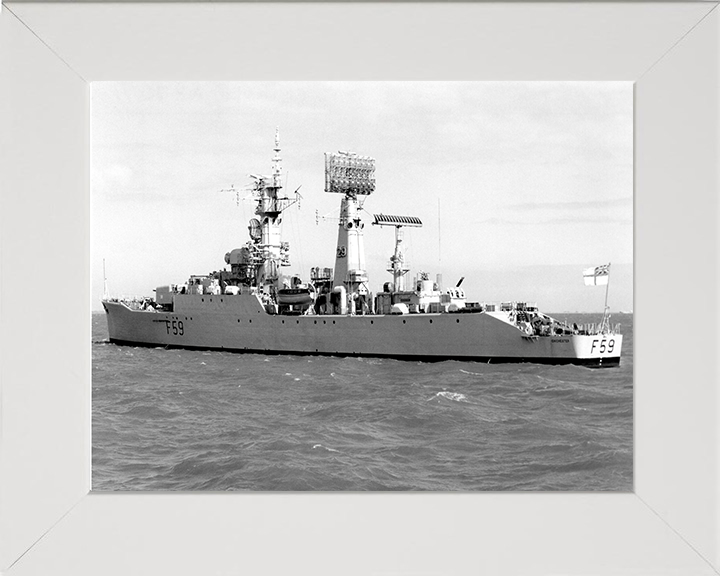 HMS Chichester F59 Royal Navy Salisbury class Frigate Photo Print or Framed Print - Hampshire Prints