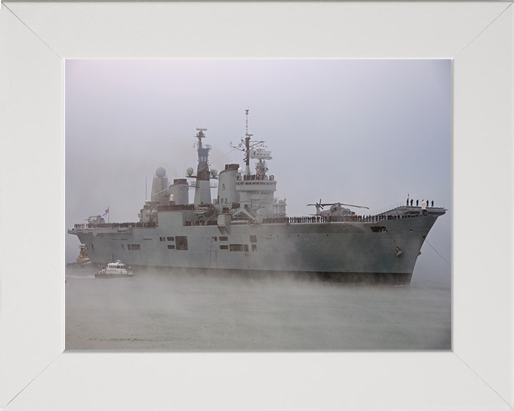 HMS Ark Royal R07 Royal Navy Invincible class aircraft carrier Photo Print or Framed Print - Hampshire Prints