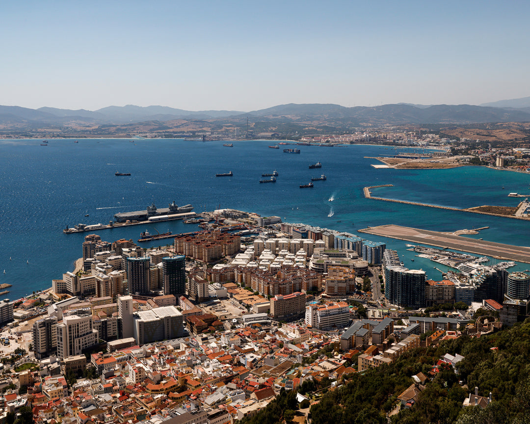 HM Naval Base Gibraltar Dockyard Aerial Photo Print or Framed Photo Print - Hampshire Prints