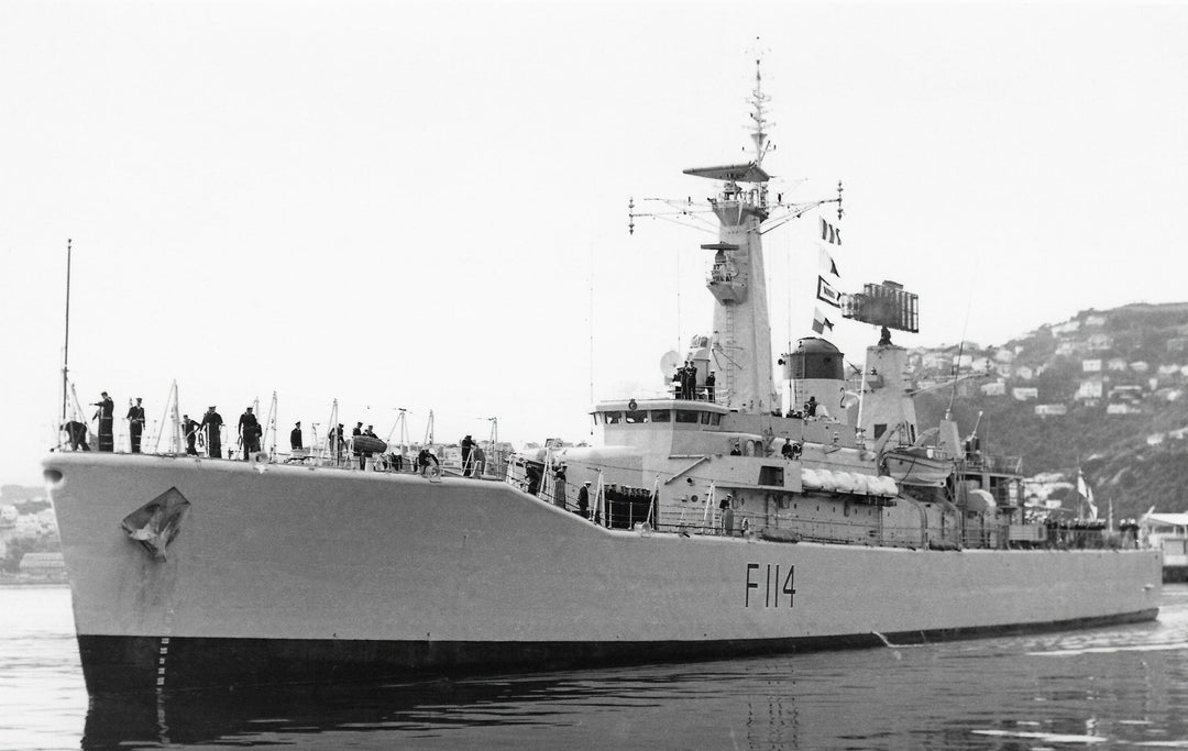 HMS Ajax F114 Royal Navy Leander Class Frigate Photo Print or Framed Print - Hampshire Prints