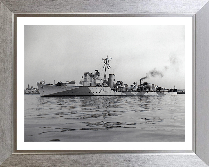 HMS Badsworth L03 Royal Navy Hunt class escort Destroyer Photo Print or Framed Print - Hampshire Prints