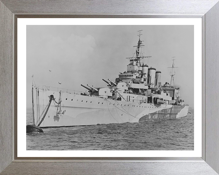 HMS Cumberland (57) Royal Navy County class heavy cruiser Photo Print or Framed Print - Hampshire Prints