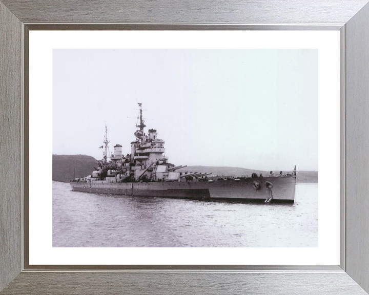 HMS Anson 79 Royal Navy King George V class battleship Photo Print or Framed Print - Hampshire Prints
