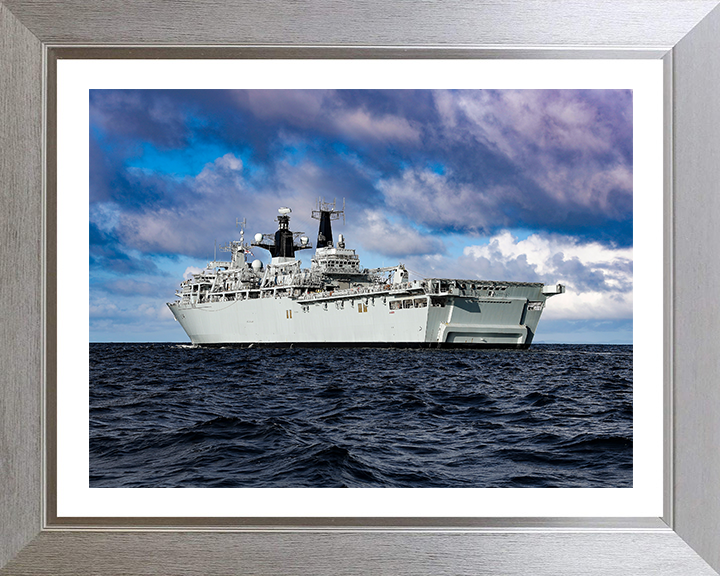 HMS Albion L14 Royal Navy Albion Class amphibious ship Photo Print or Framed Print - Hampshire Prints