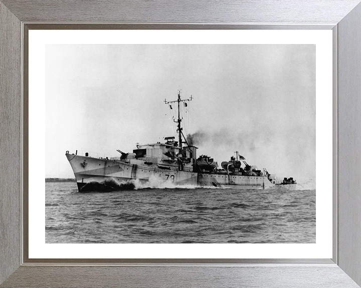 HMS Brissenden L79 Royal Navy Hunt class escort destroyer Photo Print or Framed Print - Hampshire Prints