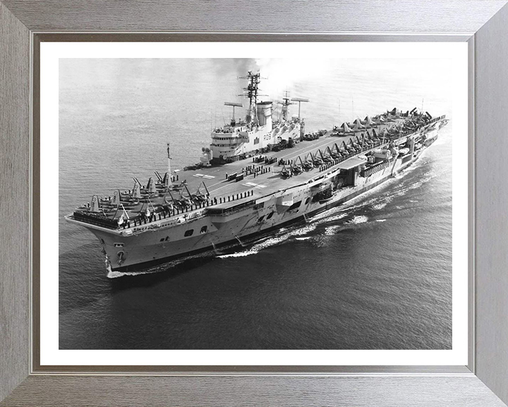 HMS Ark Royal R09 Royal Navy Audacious class aircraft carrier Photo Print or Framed Print - Hampshire Prints