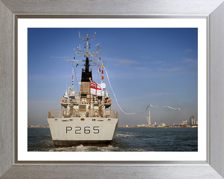 HMS Dumbarton Castle P265 Royal Navy Castle class patrol vessel Photo Print or Framed Print - Hampshire Prints