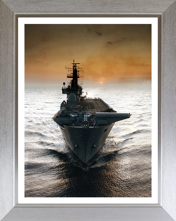 HMS Ark Royal R07 Royal Navy Invincible class aircraft carrier Photo Print or Framed Print - Hampshire Prints