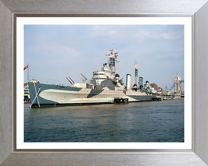 HMS Belfast C35 Royal Navy Town class light cruiser Photo Print or Framed Print - Hampshire Prints