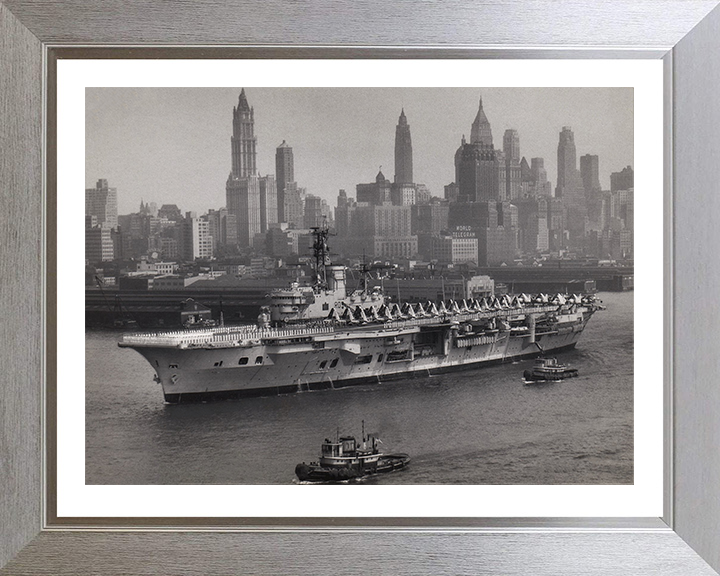 HMS Ark Royal R09 Royal Navy Audacious class aircraft carrier Photo Print or Framed Print - Hampshire Prints