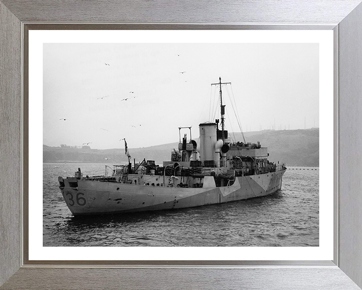 HMS Clematis K36 Royal Navy Flower class corvette Photo Print or Framed Print - Hampshire Prints