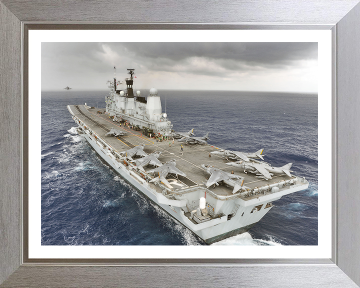 HMS Ark Royal R07 Royal Navy Invincible class aircraft carrier Photo Print or Framed Print - Hampshire Prints