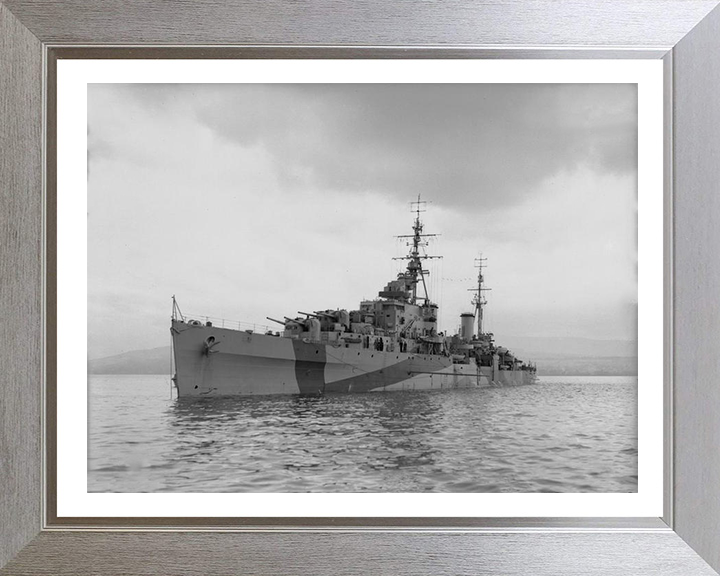 HMS Bellona 63 Royal Navy Dido class light cruiser Photo Print or Framed Photo Print - Hampshire Prints