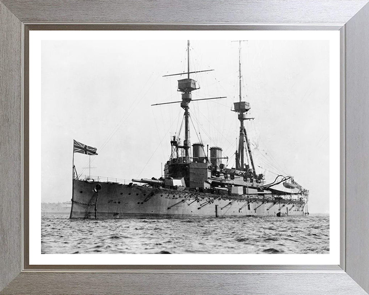 HMS Agamemnon (1906) Royal Navy Lord Nelson class pre dreadnought battleship Photo Print or Framed Print - Hampshire Prints