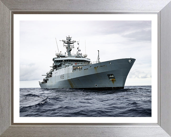 HMS Enterprise H88 Royal Navy hydrographic survey vessel Photo Print or Framed Print - Hampshire Prints