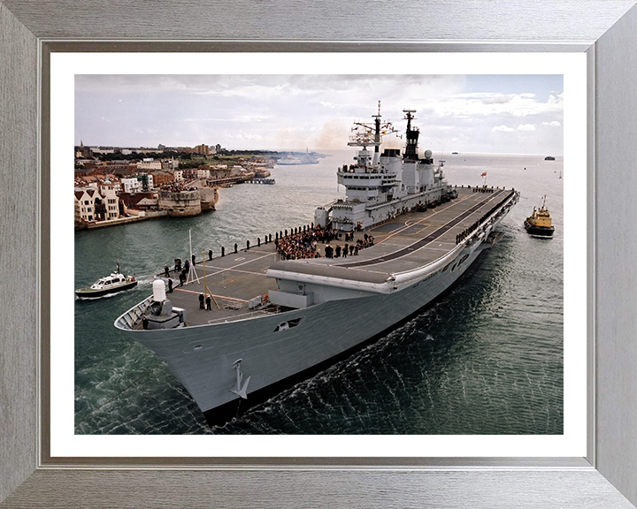 HMS Ark Royal R07 Royal Navy Invincible class aircraft carrier Photo Print or Framed Print - Hampshire Prints