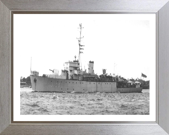 HMS Acute J106 Royal Navy Algerine class minesweeper Photo Print or Framed Print - Hampshire Prints