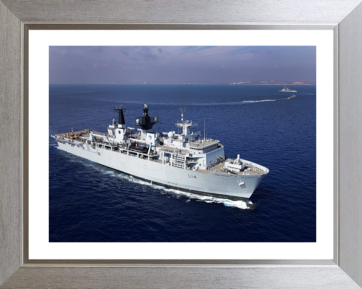 HMS Albion L14 Royal Navy Albion Class Albion Class amphibious ship Photo Print or Framed Print - Hampshire Prints