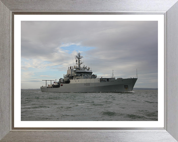 HMS Enterprise H88 Royal Navy hydrographic survey vessel Photo Print or Framed Print - Hampshire Prints