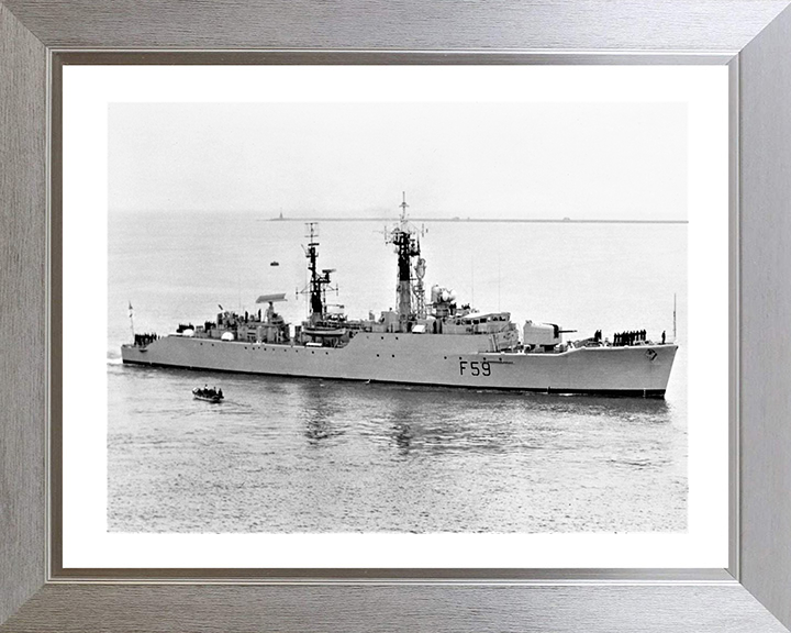 HMS Chichester F59 Royal Navy Salisbury class Frigate Photo Print or Framed Print - Hampshire Prints