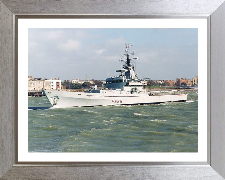 HMS Dumbarton Castle P265 Royal Navy Castle class patrol vessel Photo Print or Framed Print - Hampshire Prints