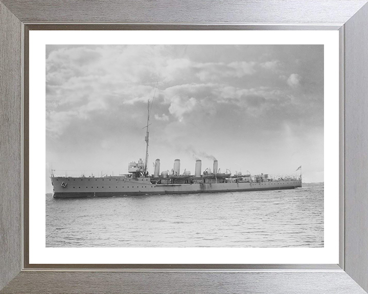 HMS Attentive (1904) Royal Navy Adventure class scout cruiser Photo Print or Framed Photo Print - Hampshire Prints