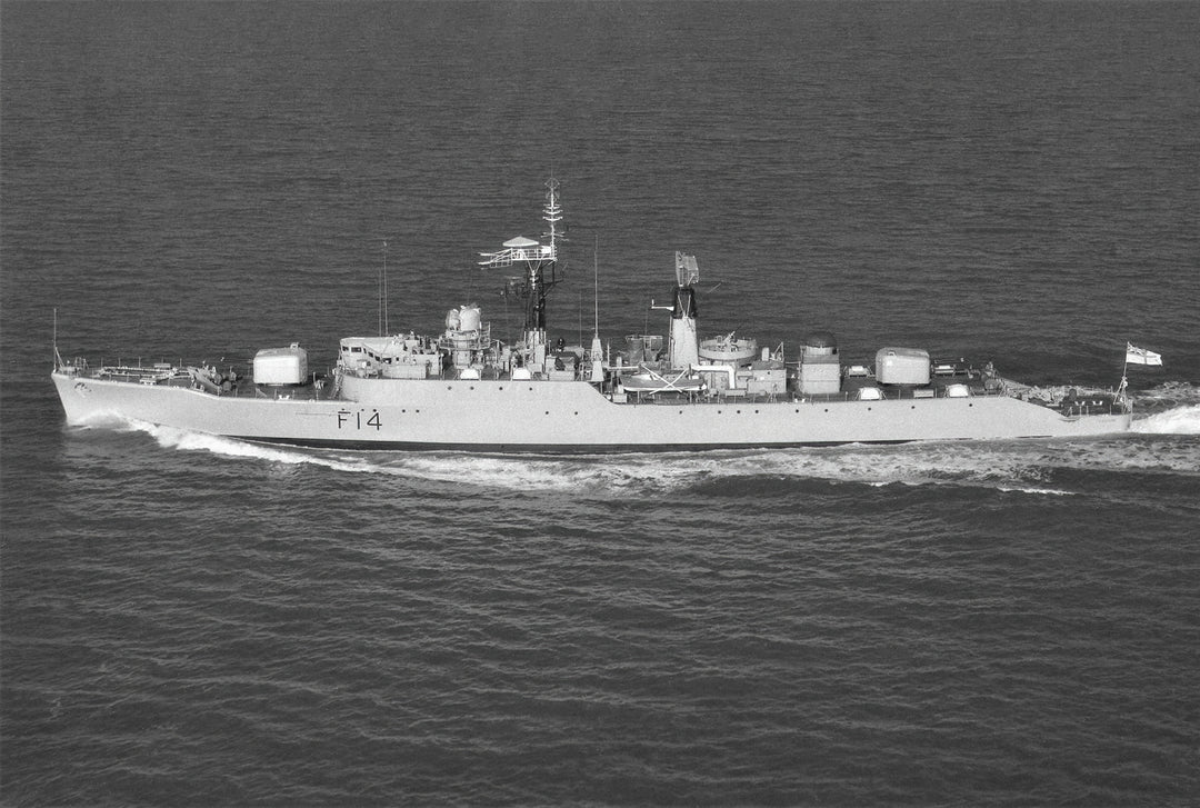 HMS Leopard F14 Royal Navy Leopard class Frigate Photo Print or Framed Print - Hampshire Prints