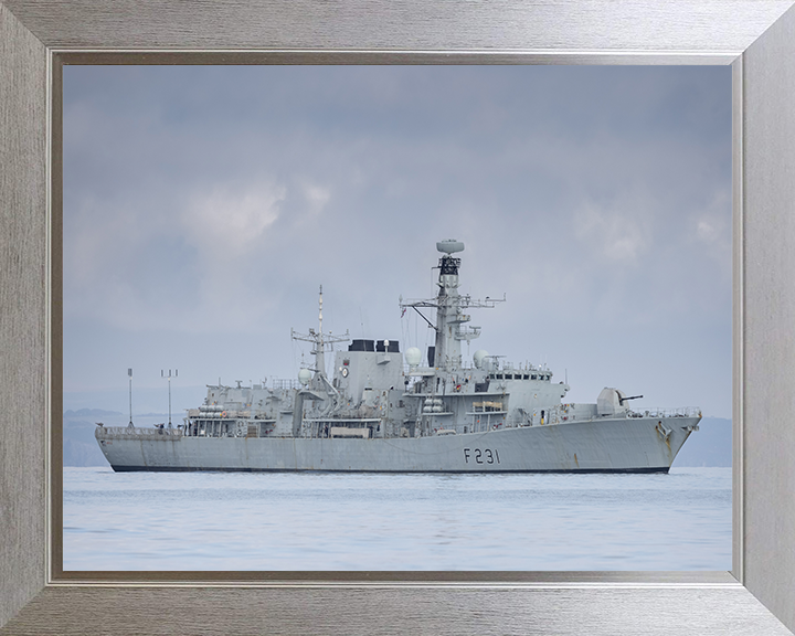 HMS Argyll F231 Royal Navy type 23 Frigate Photo Print or Framed Print - Hampshire Prints