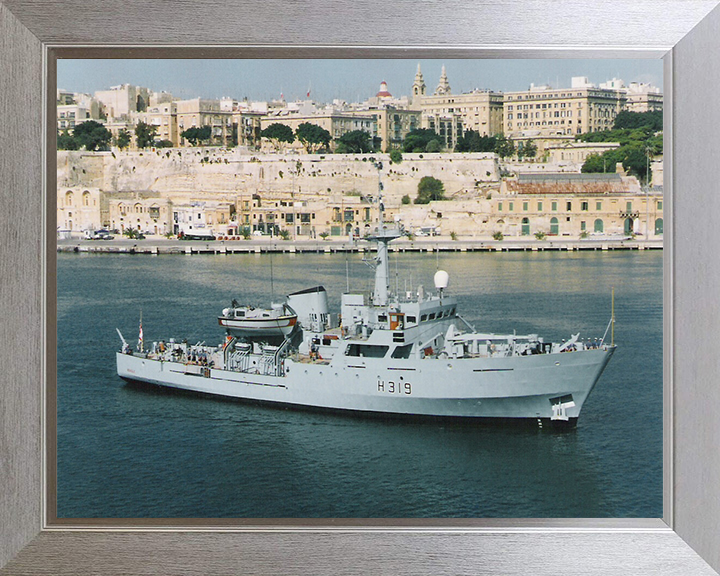 HMS Beagle H319 (A319) Royal Navy Bulldog class ship Photo Print or Framed Print - Hampshire Prints