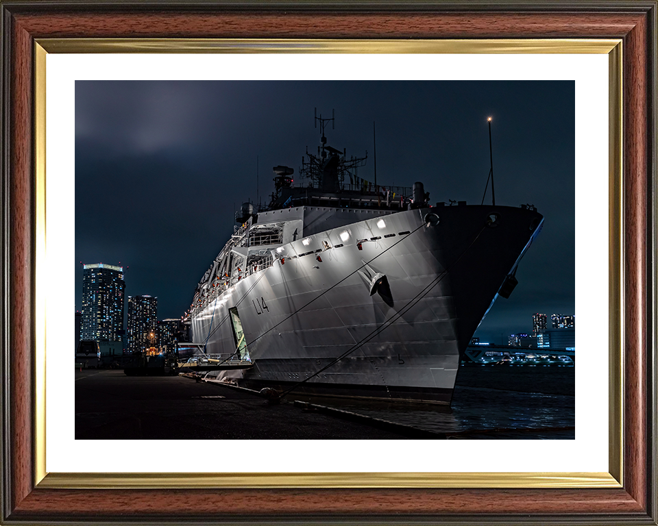 HMS Albion L14 Royal Navy Albion Class amphibious ship Photo Print or Framed Print - Hampshire Prints